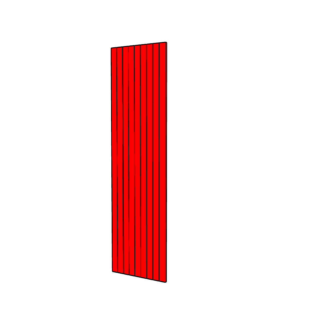 Burwood (Premium Colours) Full Sized End Panel - T&G - 2400 x 650 x 18mm