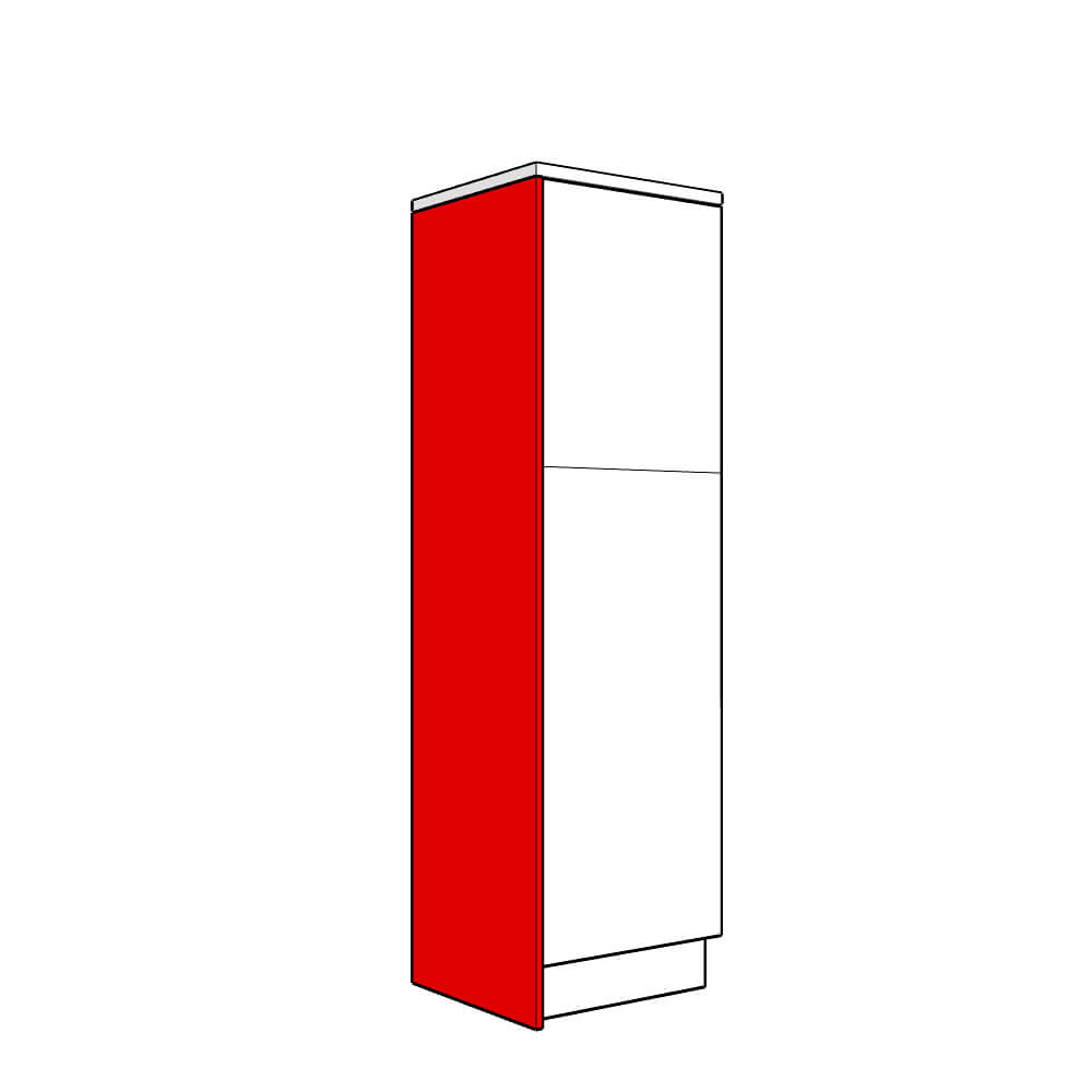 Henley Tall End Panel - Plain - Medium Larder Height - 2140 x 625 x 18mm