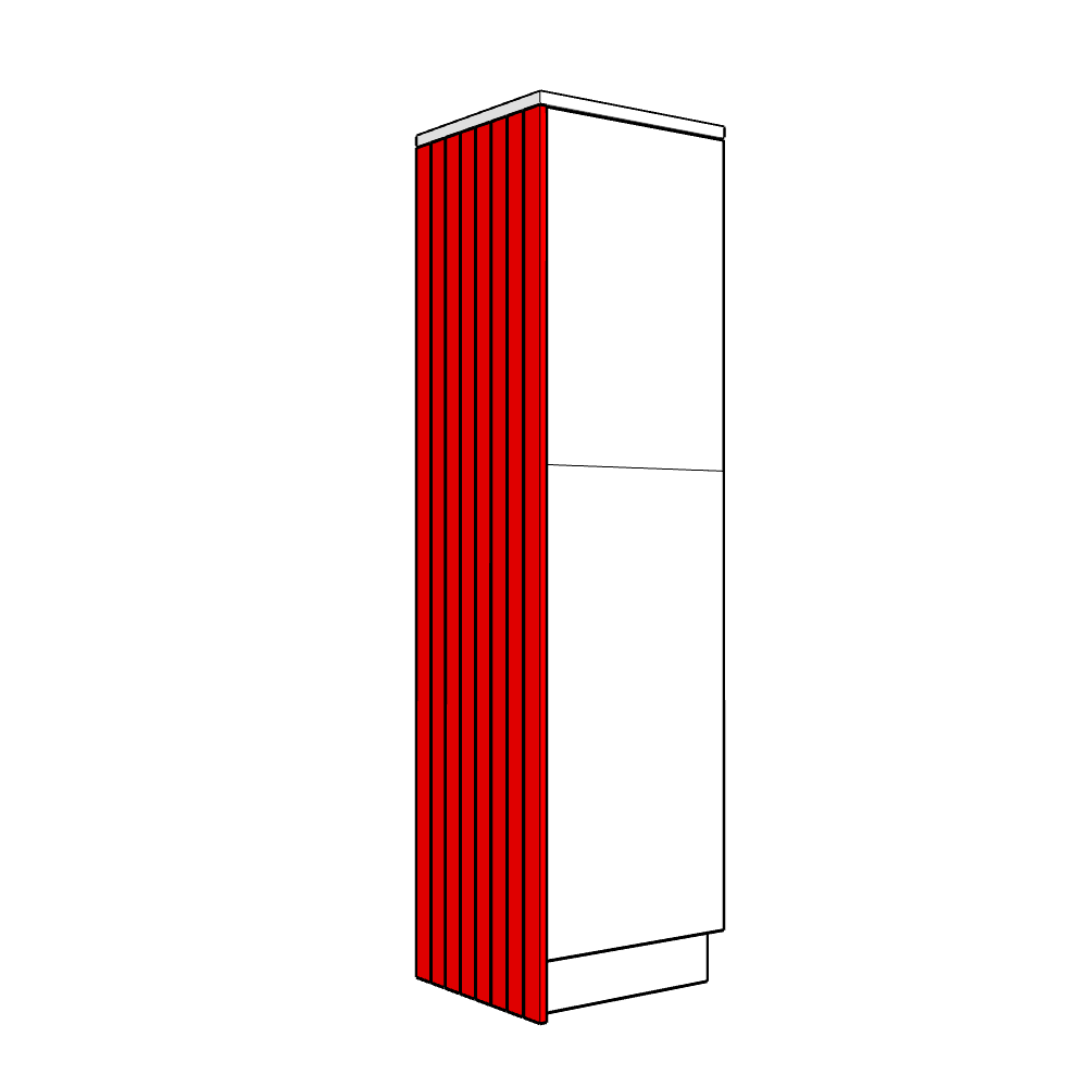Lynmouth Tall End Panel - T&G - High Larder Height - 2320 x 625 x 18mm