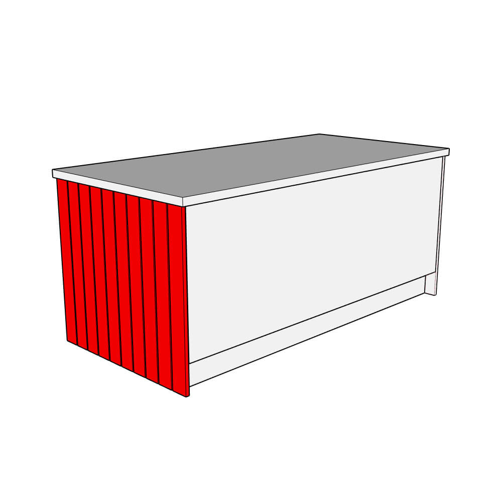 Tenby Island End Panel - T&G - 890 x 960 x 18mm