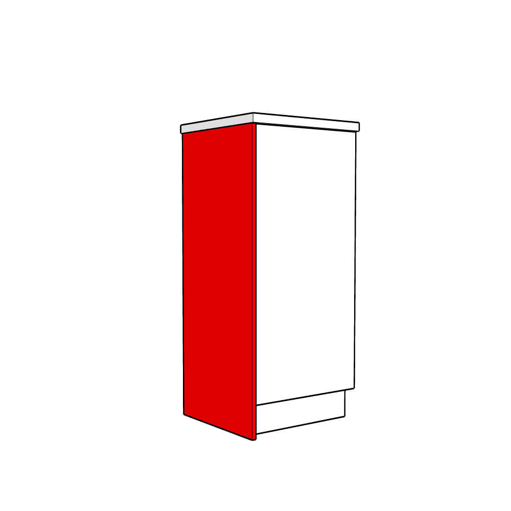 Tenby Tall End Panel - Plain - Midi Height - 1420 x 625 x 18mm