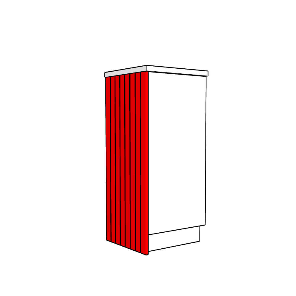 Tenby Tall End Panel - T&G - Midi Height - 1420 x 625 x 18mm