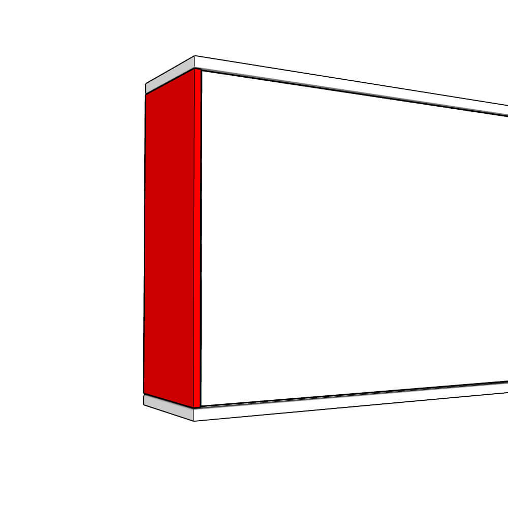 Henley Wall End Panel - Plain - HIGH - TYPE A