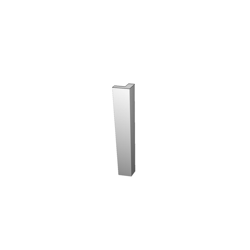 1 x Liscio External Corner Post - 325 x 46 x 46mm (For use with TH 2 Pan Drawer Units)