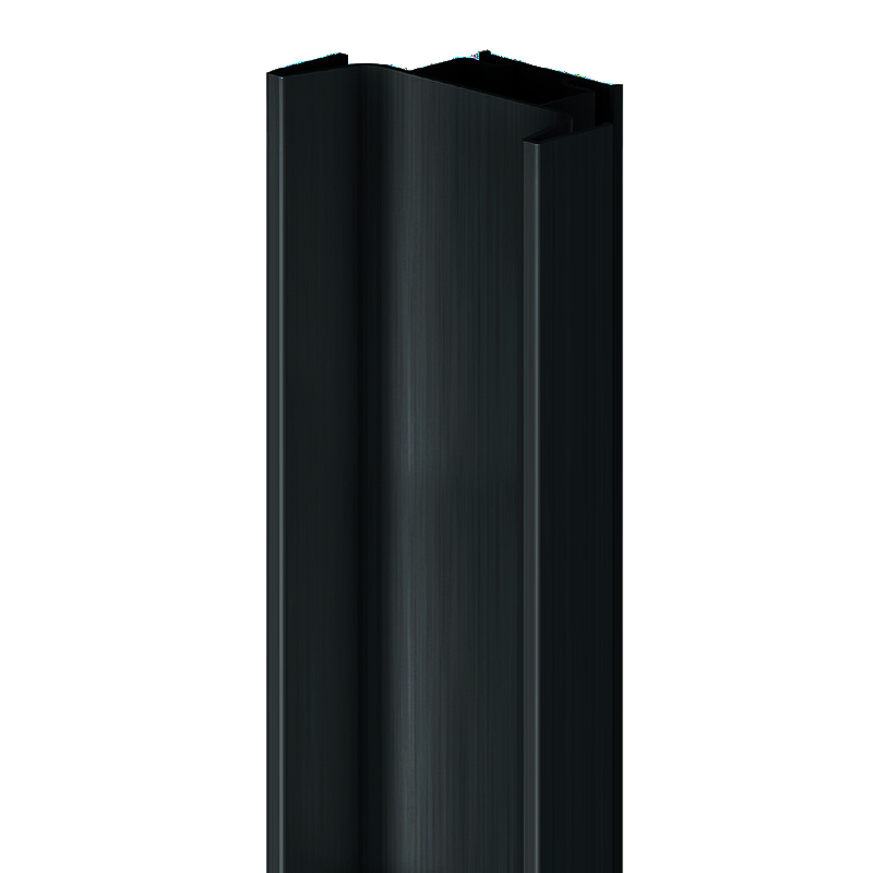 2.67m Vertical Profile - Intermediate for True Handleless - Matt Black Powder Coated
