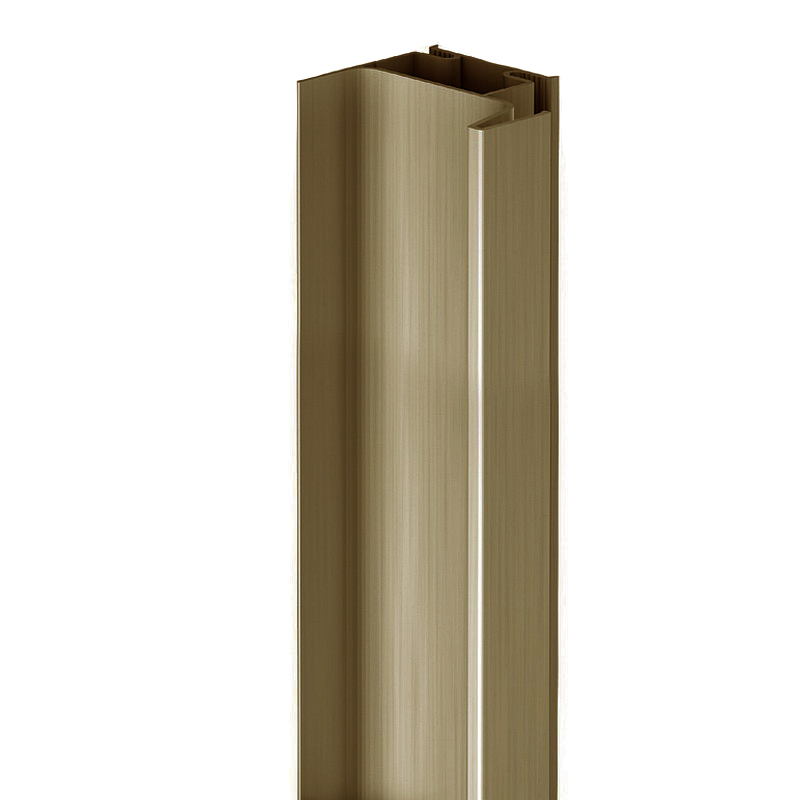 2.67m Vertical Profile - Lateral for True Handleless - Brushed Brass Anodised
