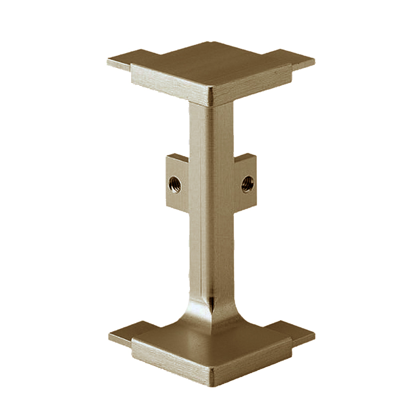 Mid Profile External Corner Joint for True Handleless - Brushed Brass Anodised
