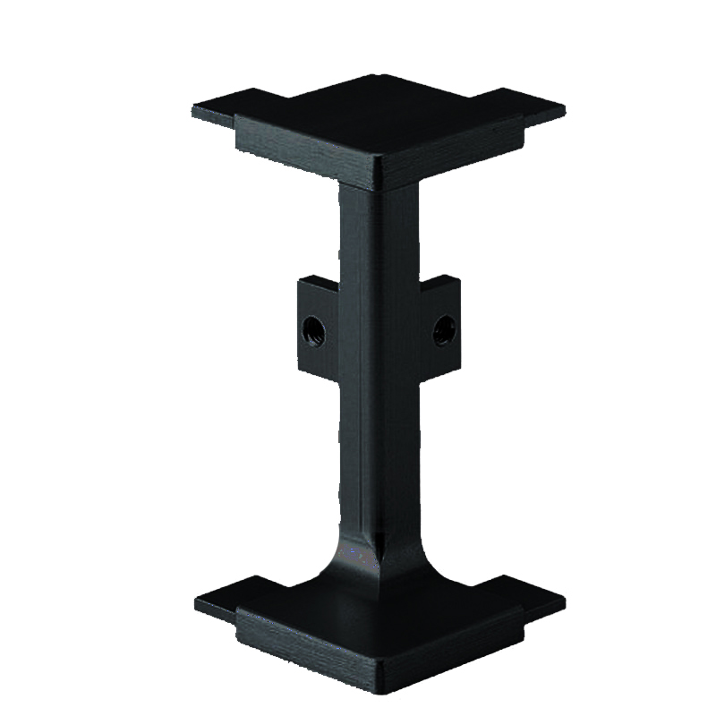 Mid Profile External Corner Joint for True Handleless - Matt Black Powder Coated