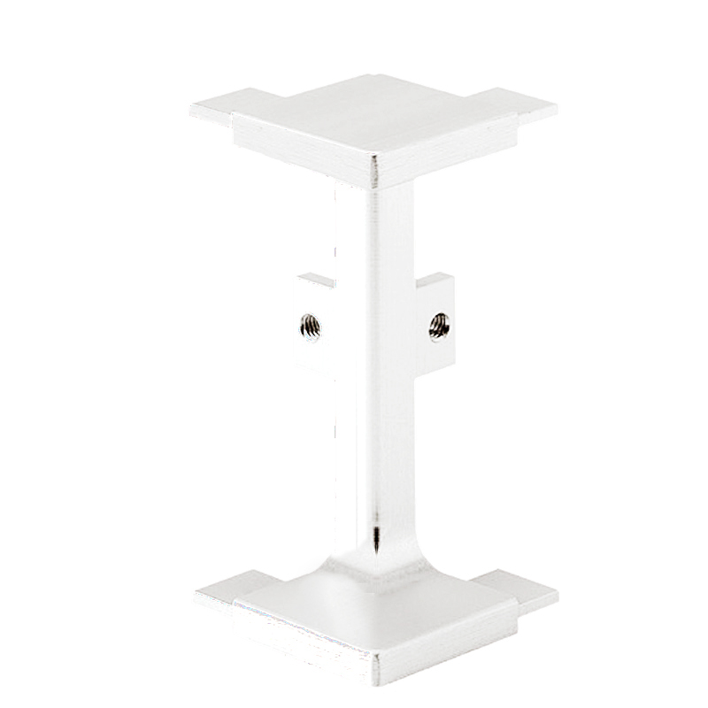 Mid Profile External Corner Joint for True Handleless - Matt White Powder Coated