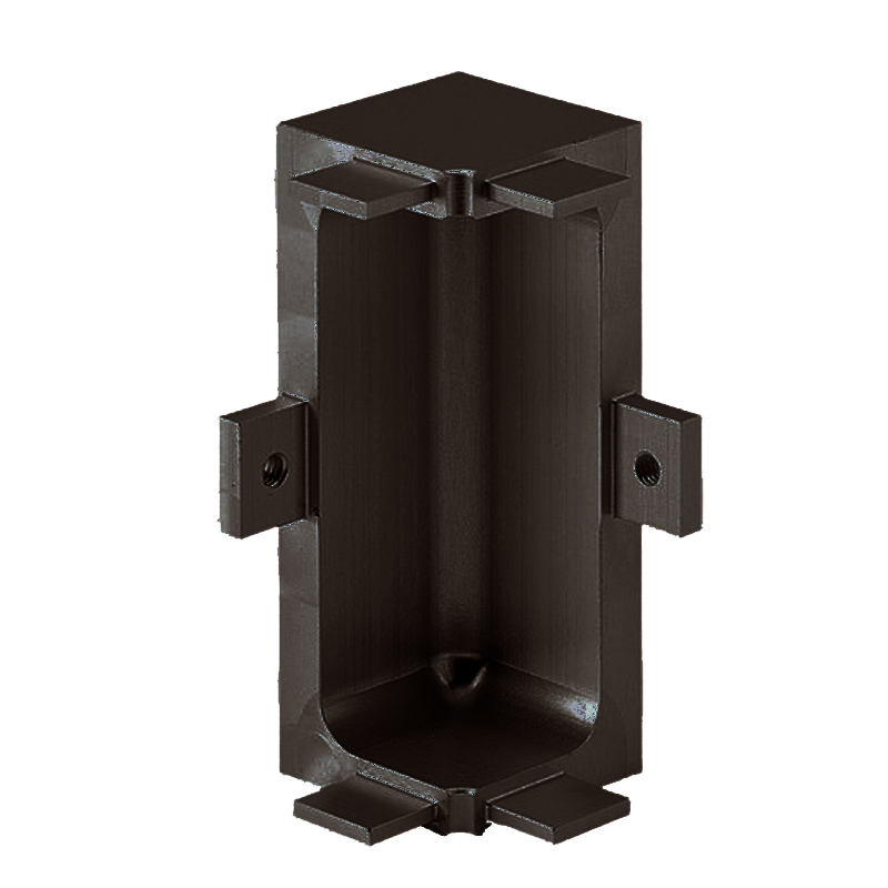 Mid Profile Internal Corner Joint for True Handleless - Bronze Anodised