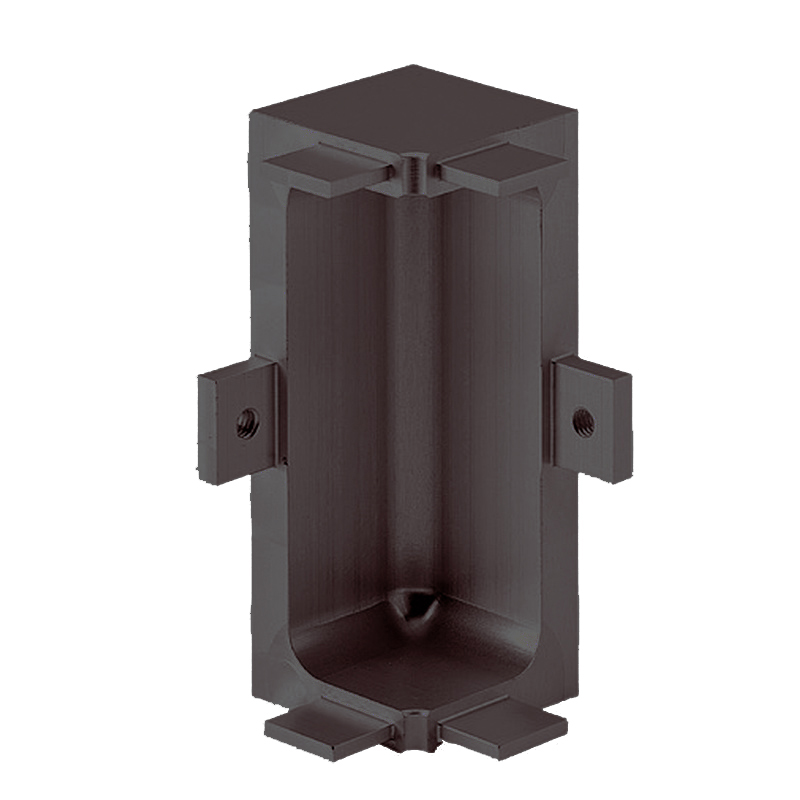 Mid Profile Internal Corner Joint for True Handleless - Graphite Powder Coated