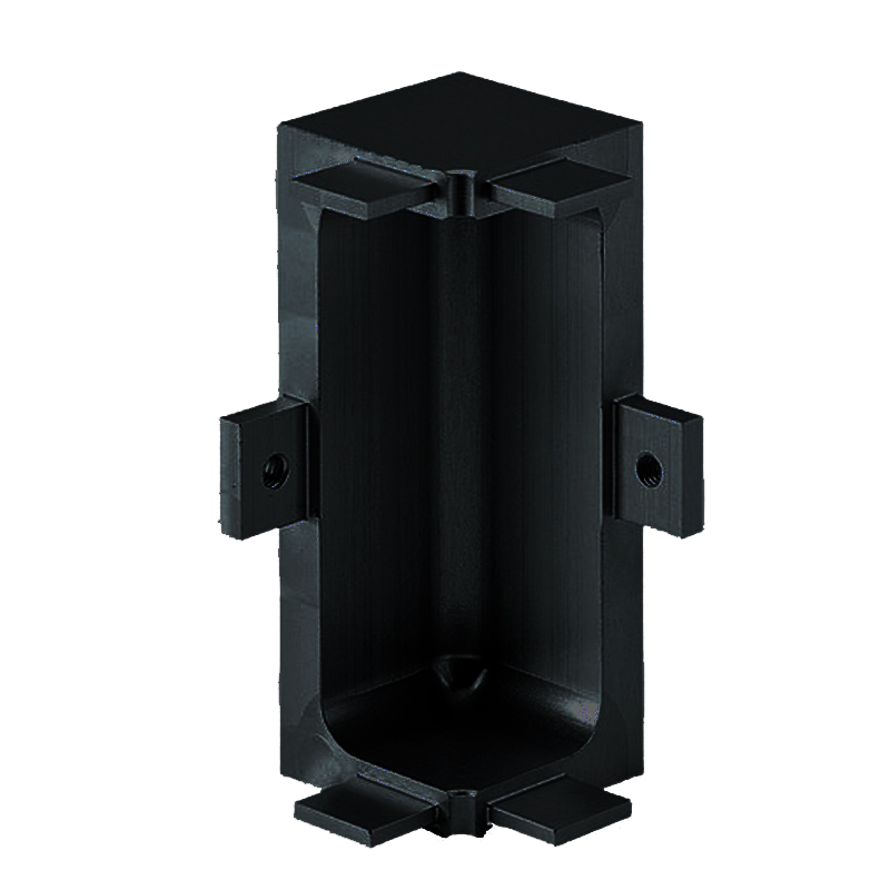 Mid Profile Internal Corner Joint for True Handleless - Matt Black Powder Coated