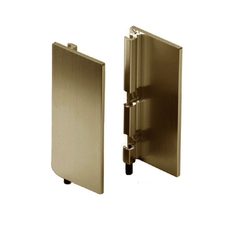 Top Profile End Cap for True Handleless - Brushed Brass Anodised