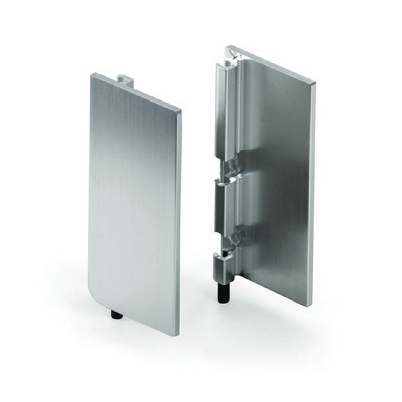 Top Profile End Cap for True Handleless - Silver Anodised