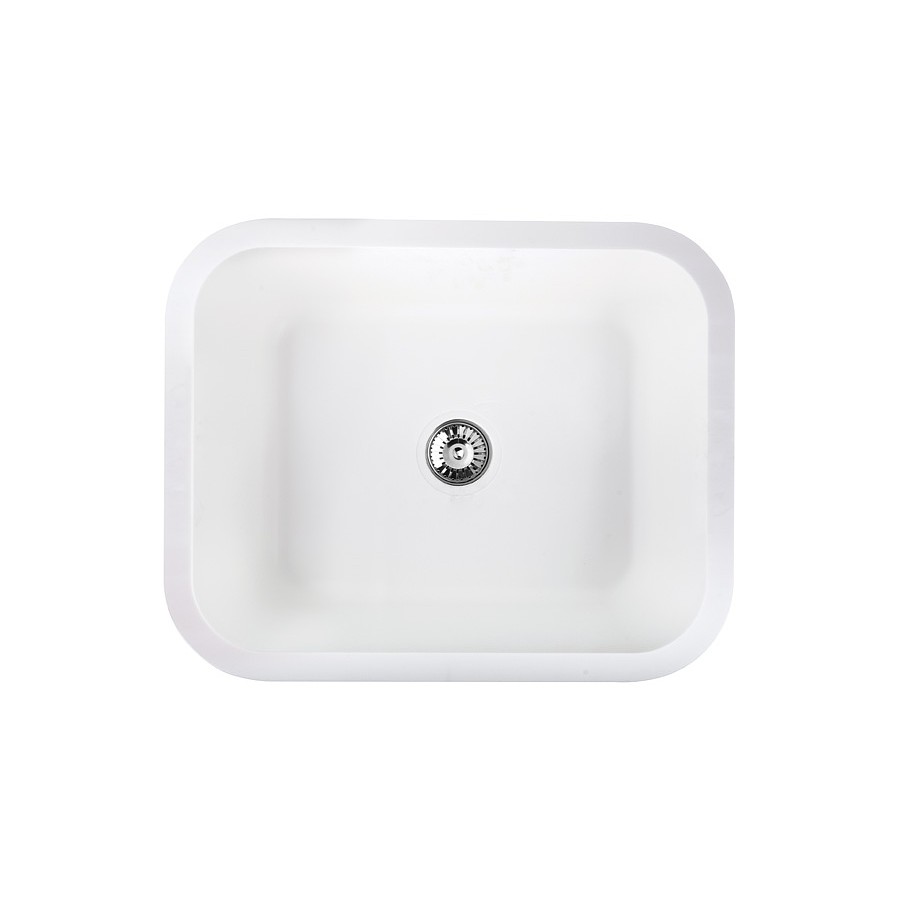Salween 1.0 bowl Bright White Solid Surface Sink