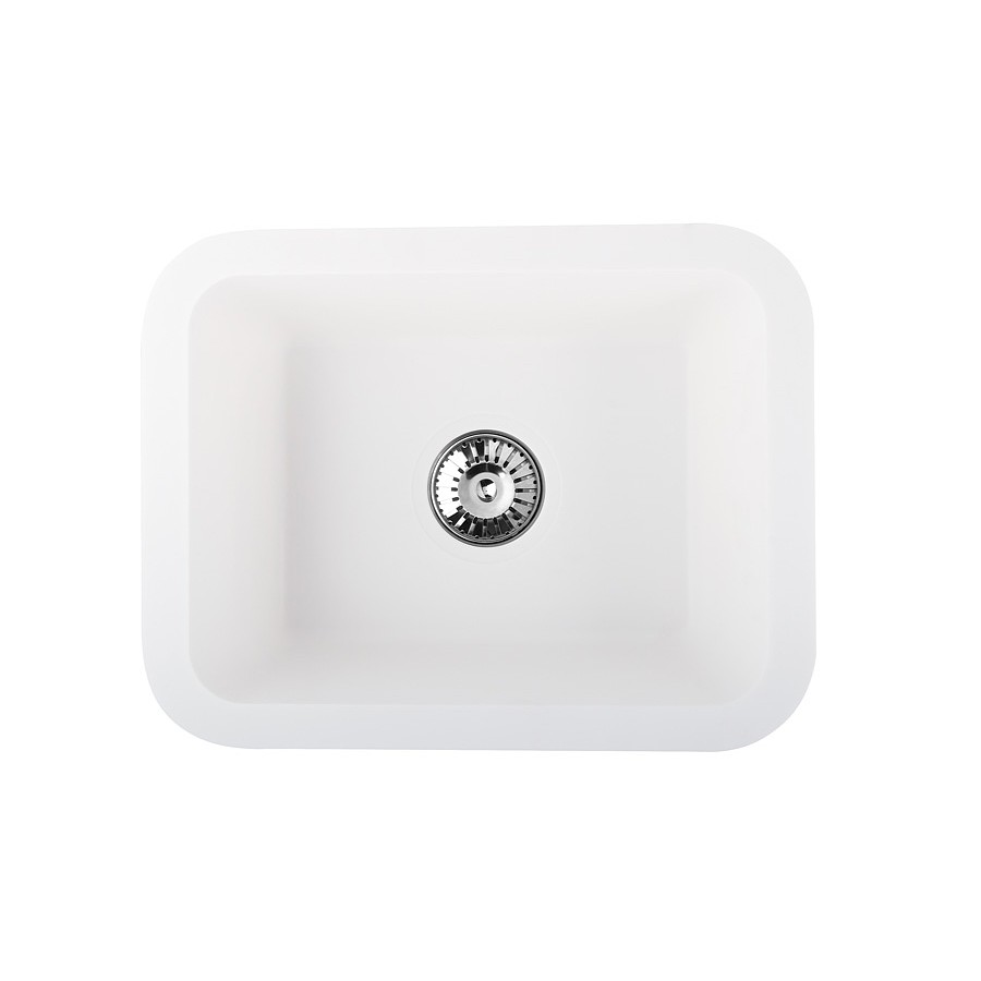 Sefid 1.0 bowl Bright White Solid Surface Sink