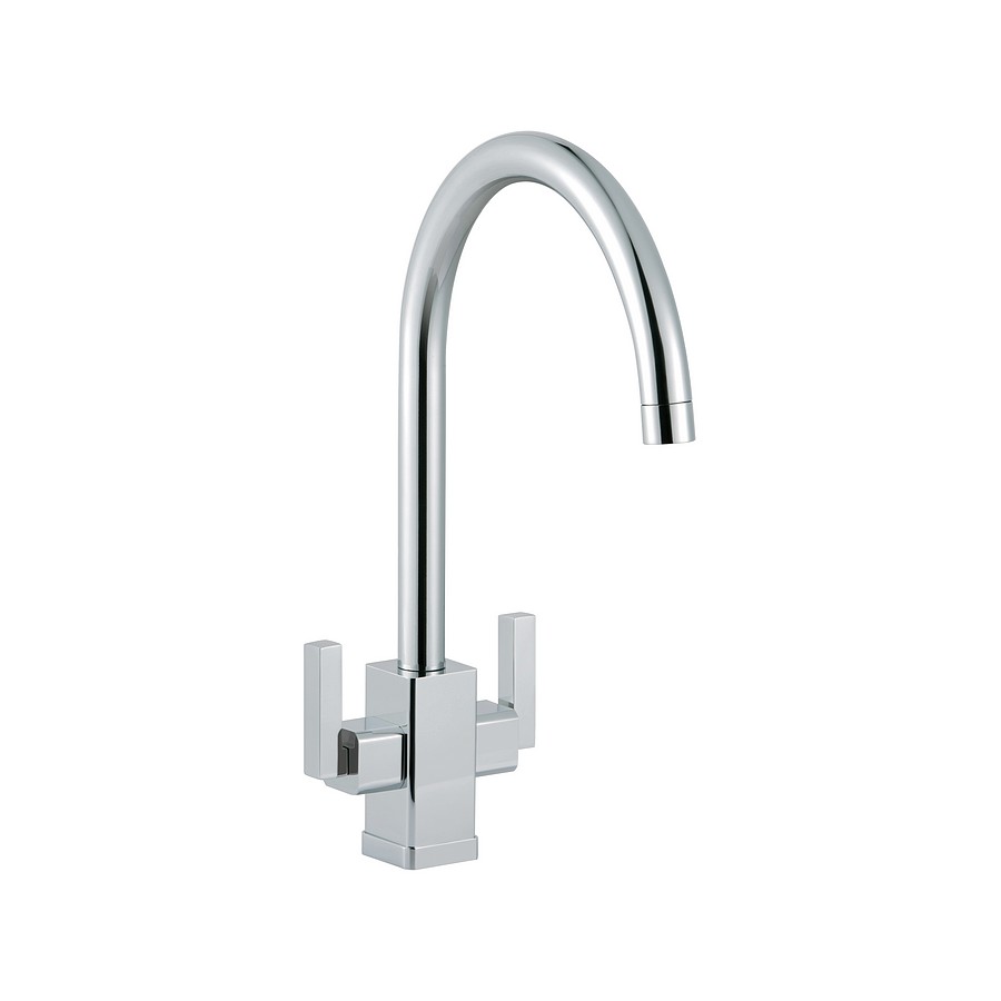 Rhone Chrome Twin Lever Mixer Tap