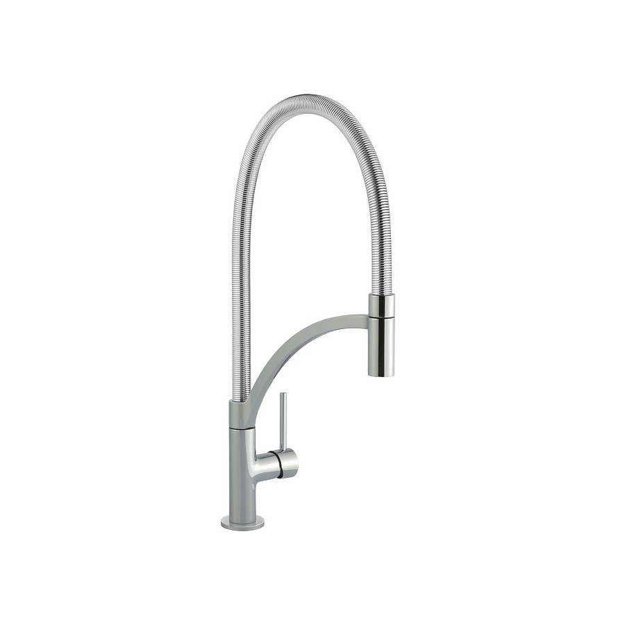 Lede pull out Brushed Steel Single Lever Mixer Tap