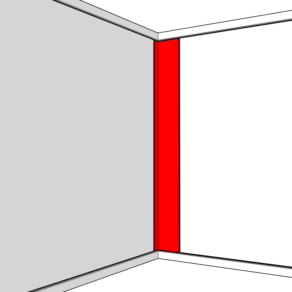 Portwood Adjustable Corner Post Set - 895 x 100 x 18mm (x2)