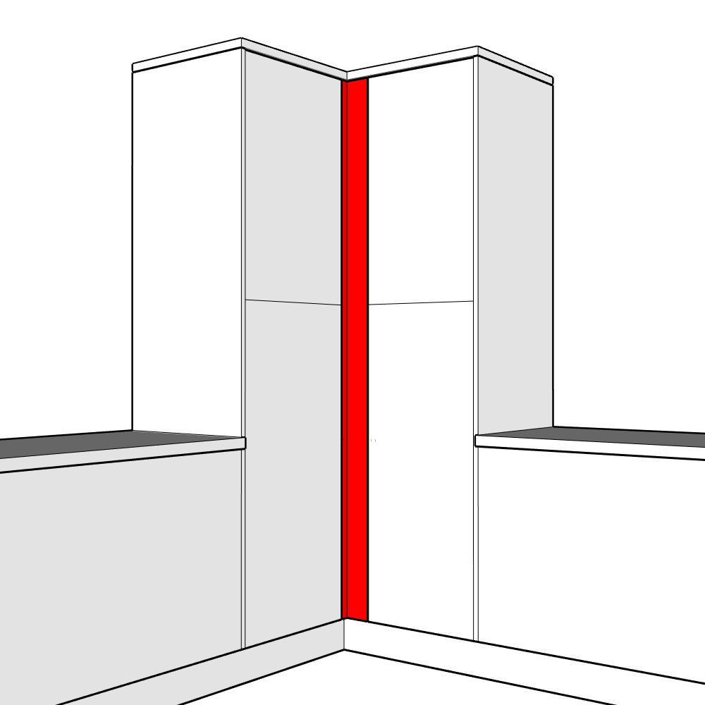 Bowood ((Premium Colours) Colours) Adjustable Corner Post Set - 2145 x 100 x 18mm (x2)