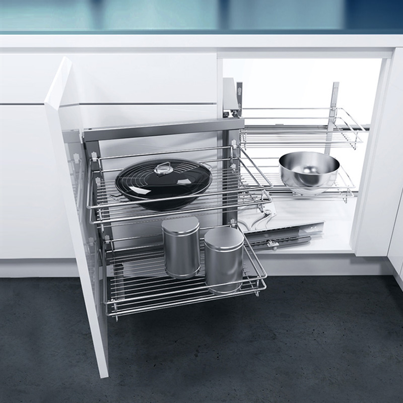 Magic Swing Out Corner Mechanism - To Suit 900mm Unit with 450mm Door - Left Hand