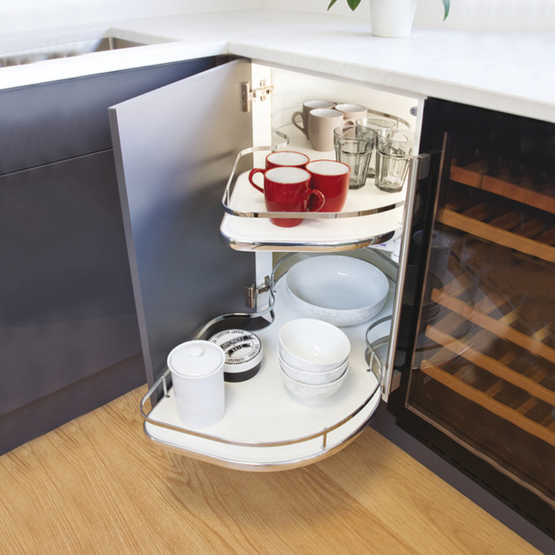 Corner Pull Out Shelving Mechanism - To Suit 1000mm Unit with 600mm wide Door - Right Hand