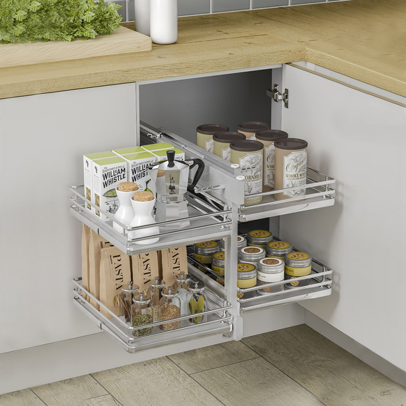 Universal Blind Corner Optimiser Mechanism - To Suit 800mm Unit - 400mm wide Door -