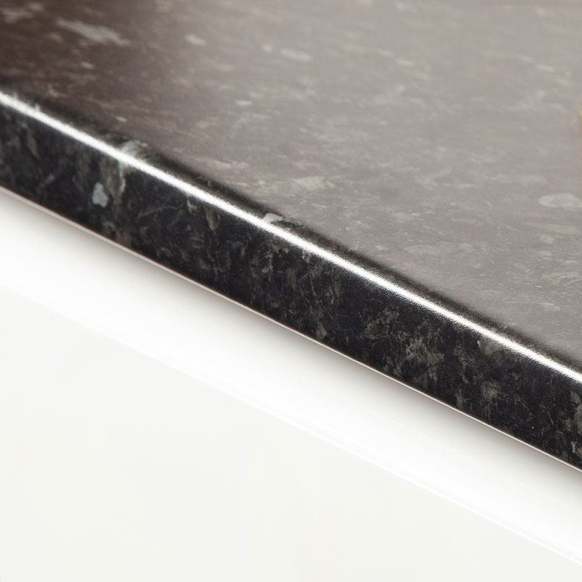 Black Granite - 38mm Round Edge Laminate Worktop