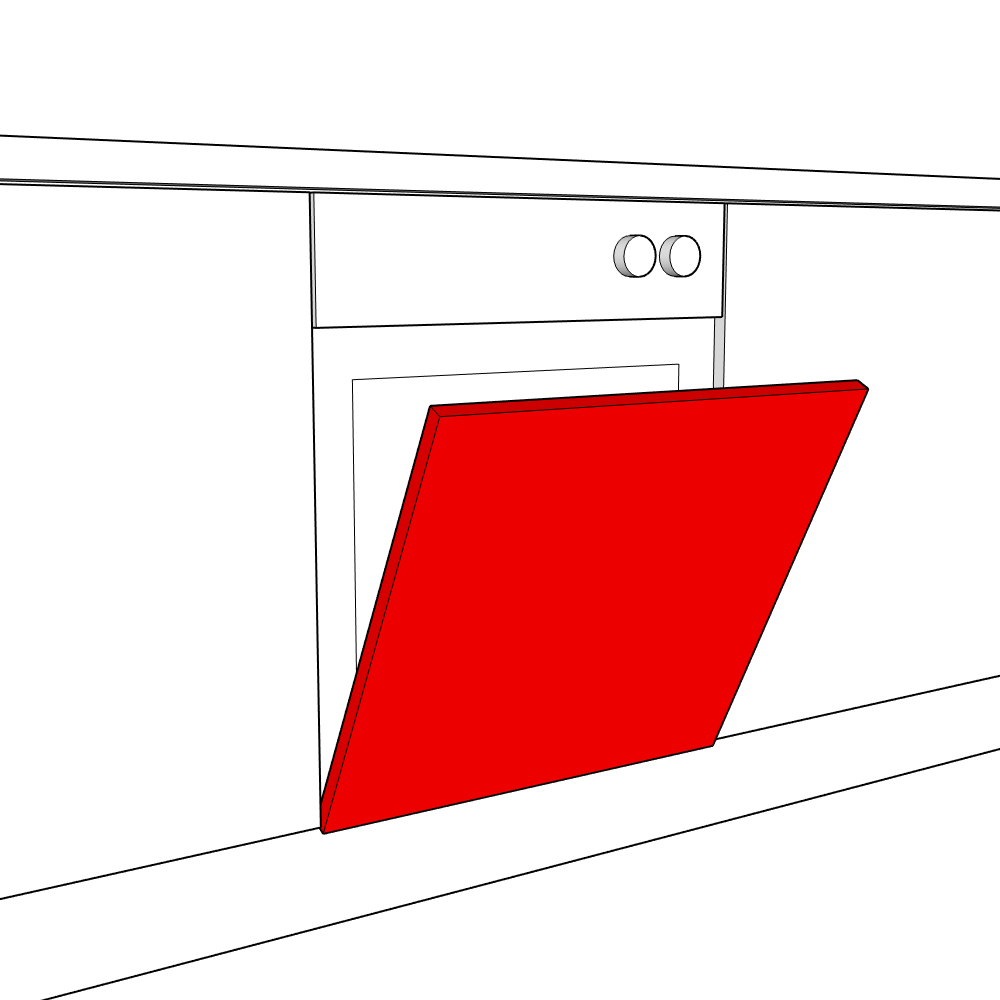 Lynmouth Semi Integrated Appliance Door (570 x 596mm)