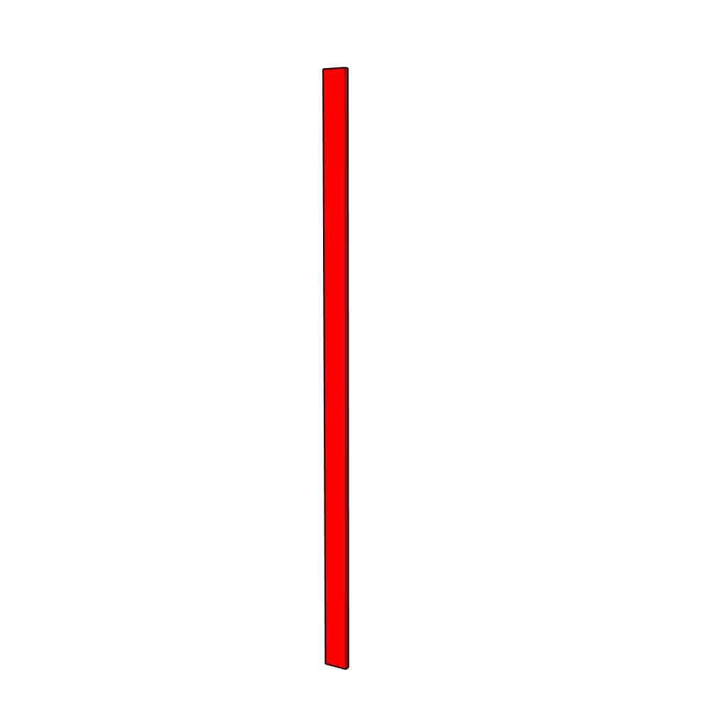Lumino Tall Filler Panel - 2400 x 100 x 18mm