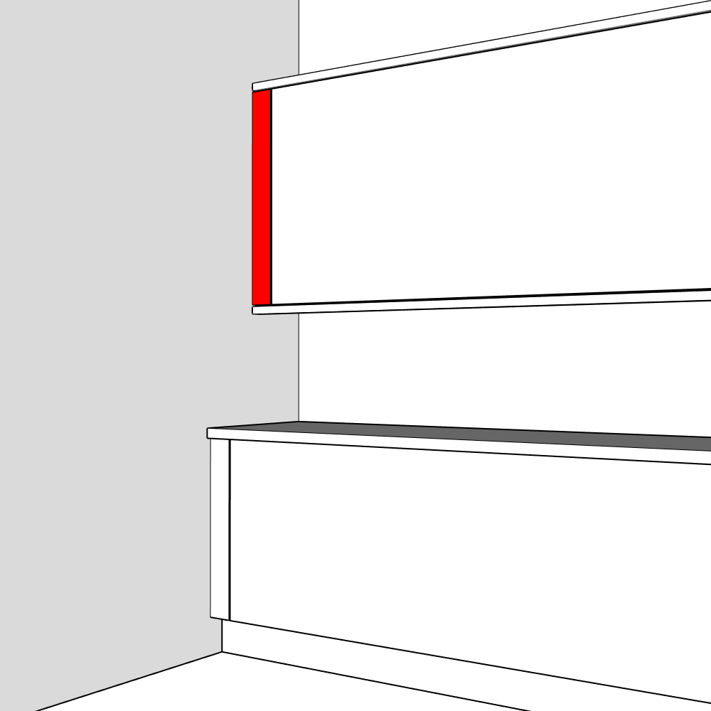 Lynmouth Filler Panel - 900 x 100 x 18mm
