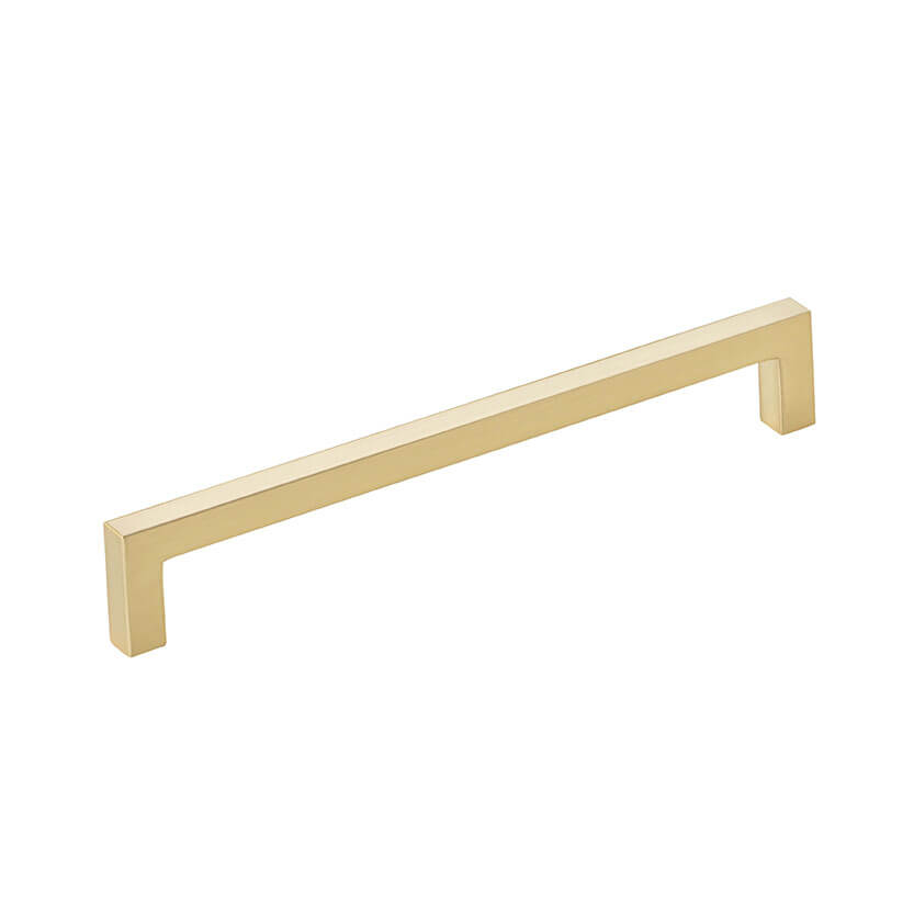 Milano D Handle - Brushed Satin Brass - 160mm