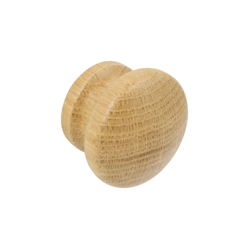 CLASSIC Small Oak Knob - 43mm Diameter - Light Oak Lacquered (HB10-0246)