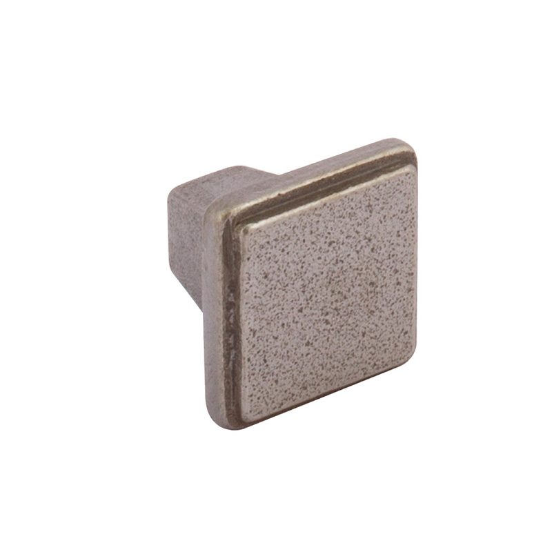 Burlington Square Knob - Cast Iron