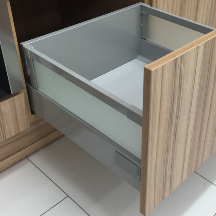 2 x Glass Side Extensions for Soft Close Pan Drawers