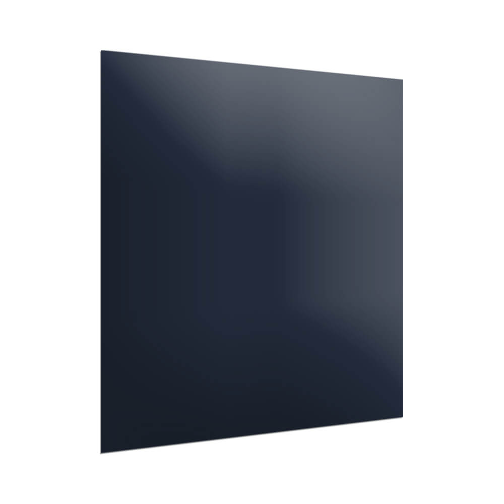 Aurora Painted Glass Splashback - 750mm High - Indigo