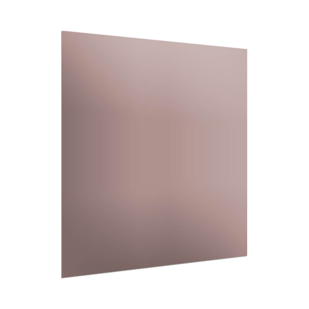 Aurora Painted Glass Splashback - 750mm High - Vintage Pink