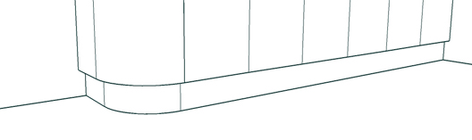 External Curved Plinth