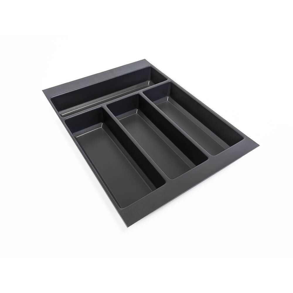 Anthracite Plastic Cutlery Tray - To suit 400mm Drawer
