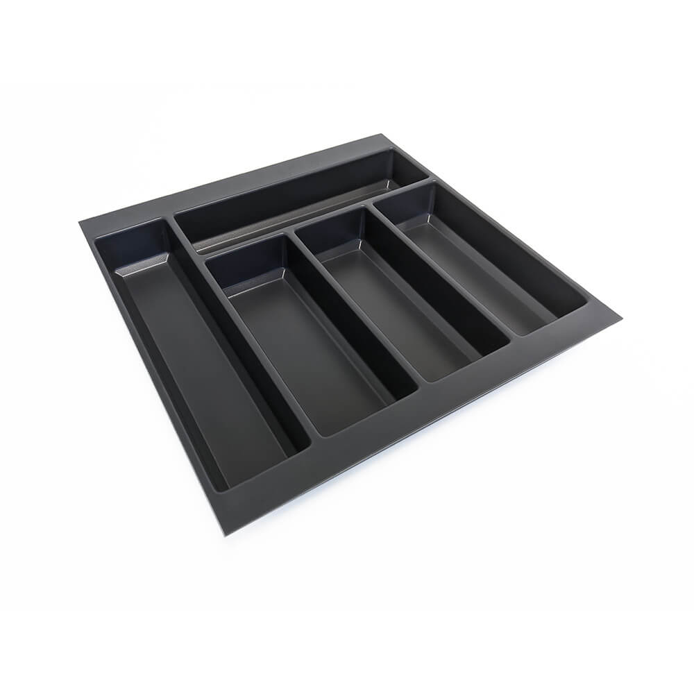 Anthracite Plastic Cutlery Tray - To suit 500mm Drawer