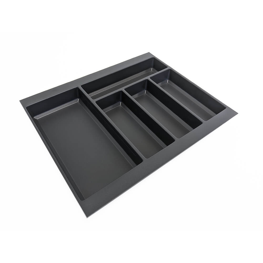 Anthracite Plastic Cutlery Tray - To suit 600mm Drawer