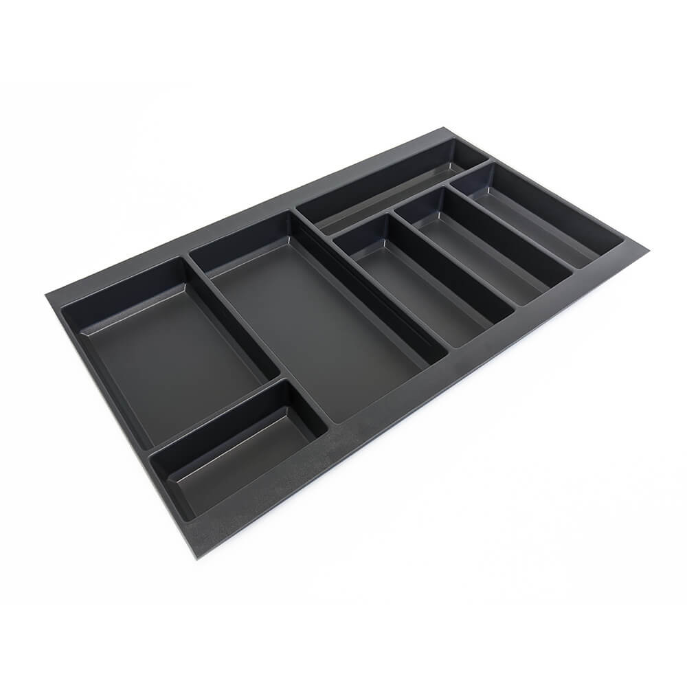 Anthracite Plastic Cutlery Tray - To suit 800mm Drawer