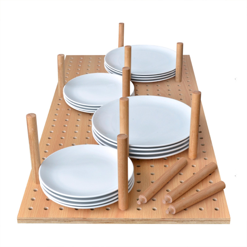 Wooden Peg Board Drawer Organiser for 900mm Pan Drawer