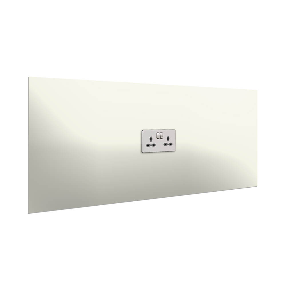 Aurora Painted Glass Splashback - 400mm High with 1 x Socket Cutout - Porcelano