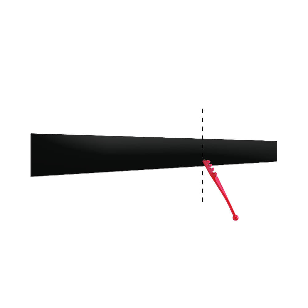 Aurora Painted Glass Trimmable Upstands - 140mm High (Non-Toughened) -  Black