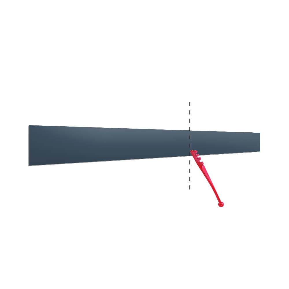 Aurora Painted Glass Trimmable Upstands - 140mm High (Non-Toughened) -  Eiffel Blue