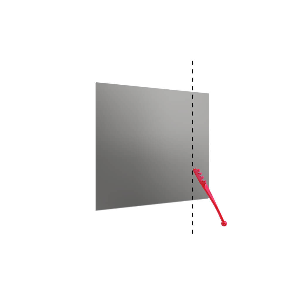 Aurora Painted Glass End-of-Run Trimmable Panels - 400mm High (Non-Toughened) - Dust Grey