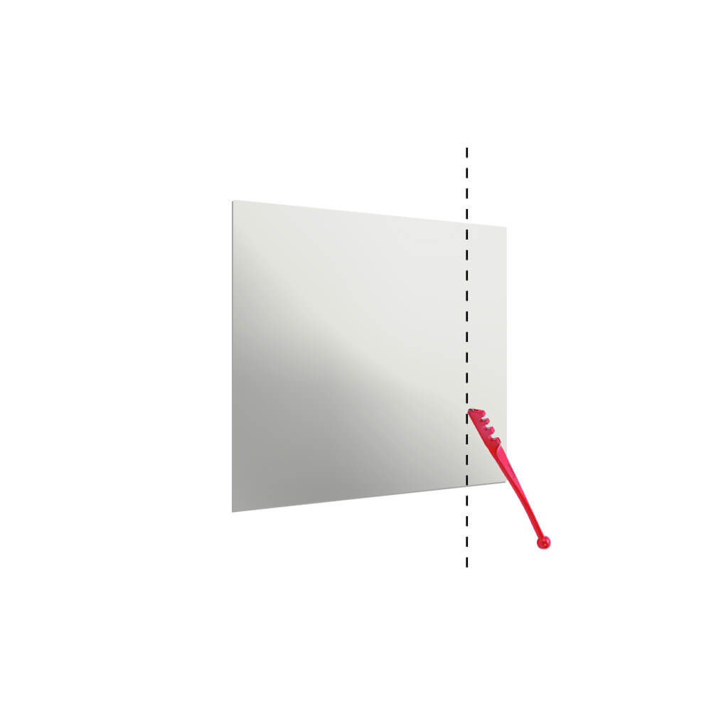 Aurora Painted Glass End-of-Run Trimmable Panels - 400mm High (Non-Toughened) - Light Grey