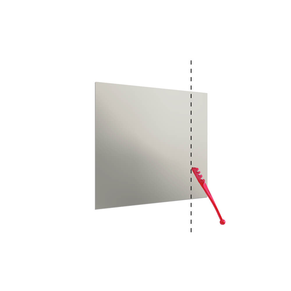 Aurora Painted Glass End-of-Run Trimmable Panels - 400mm High (Non-Toughened) - Pebble