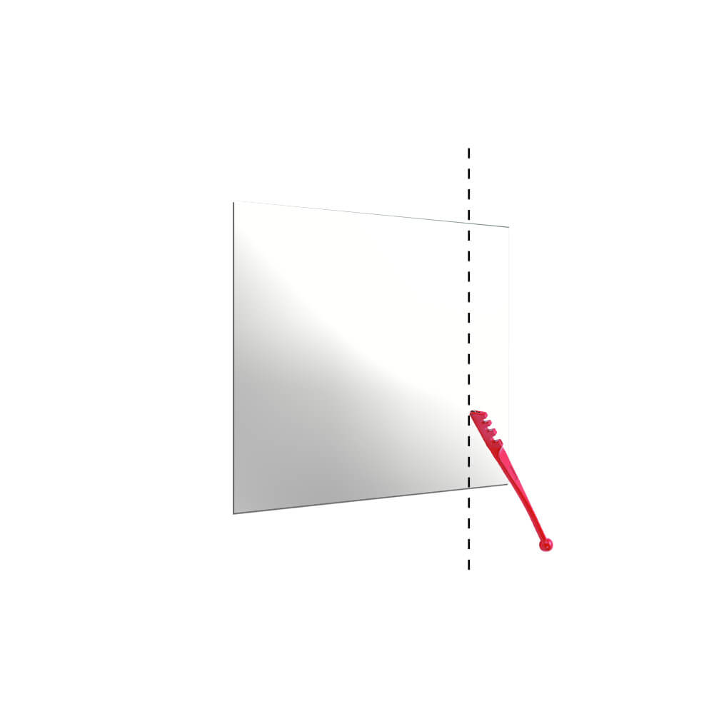 Aurora Painted Glass End-of-Run Trimmable Panels - 400mm High (Non-Toughened) - White